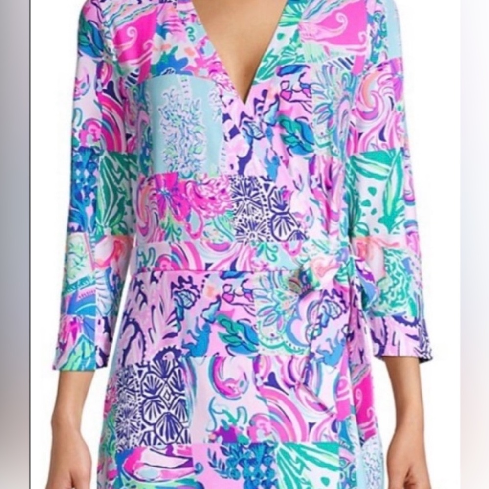 Lilly Pulitzer Karlie wrap romper - Patch to Match   Small